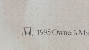 1995 Honda Accord Owners Manual Book Guide OEM Used Auto Parts