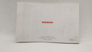 2007 Nissan Murano Owners Manual Book Guide OEM Used Auto Parts