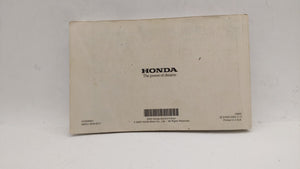 2003 Honda Accord Owners Manual Book Guide OEM Used Auto Parts