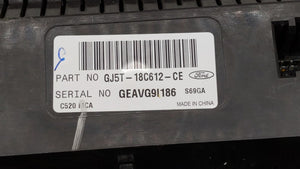 2017 Ford Escape Climate Control Module Temperature AC/Heater Replacement P/N:GJ5T-18C612-FA GJ54-18522-AE3JA6 Fits OEM Used Auto Parts - Oemusedautoparts1.com