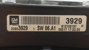 2010 Chevrolet Equinox Instrument Cluster Speedometer Gauges P/N:20919738 20903929 Fits OEM Used Auto Parts - Oemusedautoparts1.com