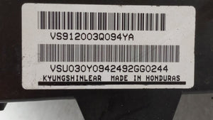 2011-2014 Hyundai Sonata Fusebox Fuse Box Panel Relay Module P/N:VS912003Q071MG VSQFHE2370F0175 Fits 2011 2012 2013 2014 OEM Used Auto Parts