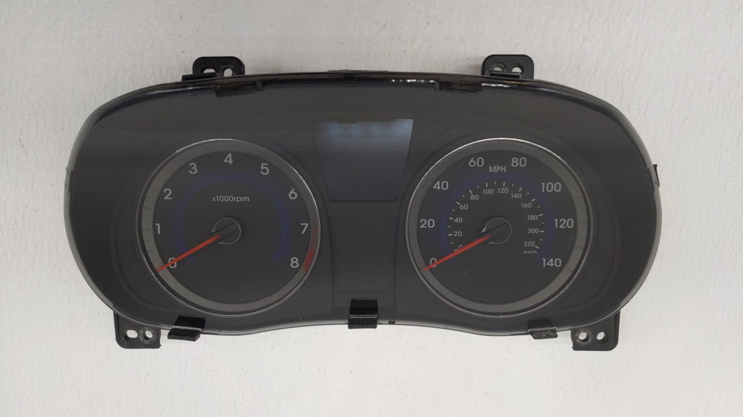 2013-2014 Hyundai Accent Instrument Cluster Speedometer Gauges P/N:94001-1R015 Fits 2013 2014 OEM Used Auto Parts - Oemusedautoparts1.com