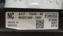 2010 Ford Fusion Instrument Cluster Speedometer Gauges P/N:AE5T-10849-NC Fits OEM Used Auto Parts - Oemusedautoparts1.com