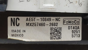 2010 Ford Fusion Instrument Cluster Speedometer Gauges P/N:AE5T-10849-NC Fits OEM Used Auto Parts - Oemusedautoparts1.com