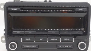 2014 Volkswagen Jetta Radio AM FM Cd Player Receiver Replacement P/N:1K0035164F 1K0 035 164 F Fits 2013 2015 OEM Used Auto Parts - Oemusedautoparts1.com