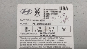 2011 Hyundai Sonata Radio AM FM Cd Player Receiver Replacement P/N:96180-3Q000 961803Q000 Fits OEM Used Auto Parts - Oemusedautoparts1.com