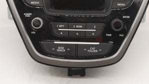 2014-2016 Hyundai Elantra Radio AM FM Cd Player Receiver Replacement P/N:961703X156GU 96170-3X156GU Fits 2014 2015 2016 OEM Used Auto Parts - Oemusedautoparts1.com