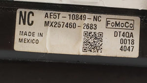 2010 Ford Fusion Instrument Cluster Speedometer Gauges P/N:AE5T-10849-NC Fits OEM Used Auto Parts - Oemusedautoparts1.com