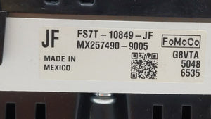 2015 Ford Fusion Instrument Cluster Speedometer Gauges P/N:FS7T-10849-JC FS7T-10849-JE Fits OEM Used Auto Parts - Oemusedautoparts1.com