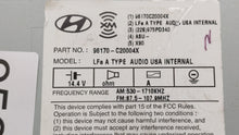 2015 Hyundai Sonata Radio AM FM Cd Player Receiver Replacement P/N:96170-C20004X Fits OEM Used Auto Parts - Oemusedautoparts1.com