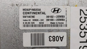 2011-2013 Hyundai Elantra PCM Engine Computer ECU ECM PCU OEM P/N:39103-2EMB2 39102-2EMB2 Fits 2011 2012 2013 OEM Used Auto Parts