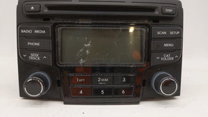 2012-2014 Hyundai Sonata Radio AM FM Cd Player Receiver Replacement P/N:96180-3Q700 Fits 2012 2013 2014 OEM Used Auto Parts - Oemusedautoparts1.com