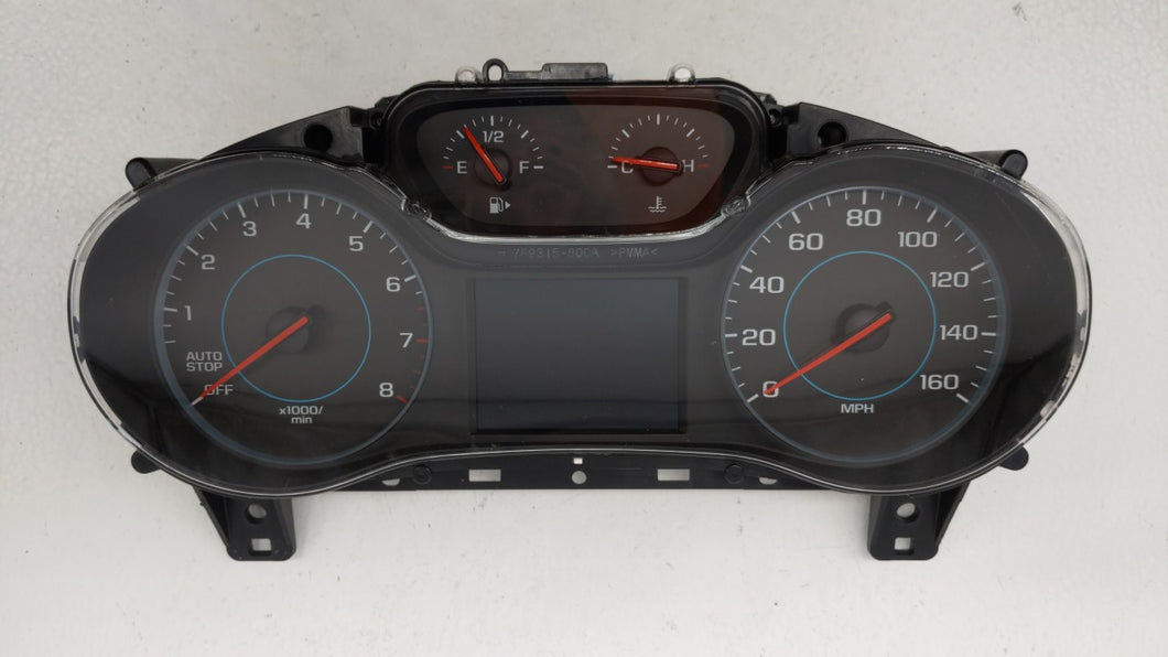 2017-2018 Chevrolet Cruze Instrument Cluster Speedometer Gauges P/N:39084636 Fits 2017 2018 OEM Used Auto Parts - Oemusedautoparts1.com