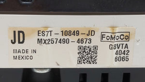 2014 Ford Fusion Instrument Cluster Speedometer Gauges P/N:ES7T-10849-JB ES7T-10849-JC Fits OEM Used Auto Parts - Oemusedautoparts1.com