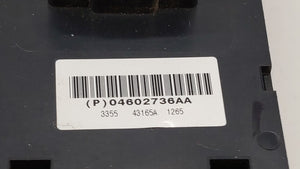 2006-2010 Chrysler 300 Master Power Window Switch Replacement Driver Side Left P/N:04602781AA 56040694AD Fits OEM Used Auto Parts - Oemusedautoparts1.com