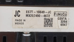 2014 Ford Fusion Instrument Cluster Speedometer Gauges P/N:ES7T-10849-JB ES7T-10849-JC Fits OEM Used Auto Parts - Oemusedautoparts1.com