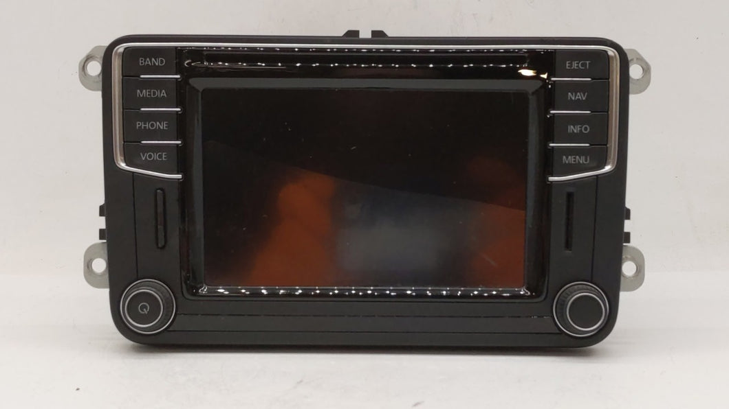 2016 Volkswagen Jetta Radio AM FM Cd Player Receiver Replacement P/N:5C0035684B 5C0 035 684 B Fits 2016 2017 2018 OEM Used Auto Parts - Oemusedautoparts1.com