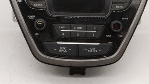 2014-2016 Hyundai Elantra Radio AM FM Cd Player Receiver Replacement P/N:961703X156GU 96170-3X156GU Fits 2014 2015 2016 OEM Used Auto Parts - Oemusedautoparts1.com