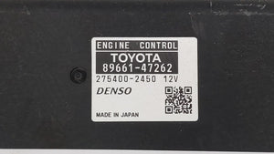 2010 Toyota Prius PCM Engine Computer ECU ECM PCU OEM P/N:89661-47262 89681-47081 Fits OEM Used Auto Parts