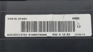 2013 Nissan Altima Instrument Cluster Speedometer Gauges P/N:24810 3TA0D 24810 3TA0C Fits OEM Used Auto Parts - Oemusedautoparts1.com