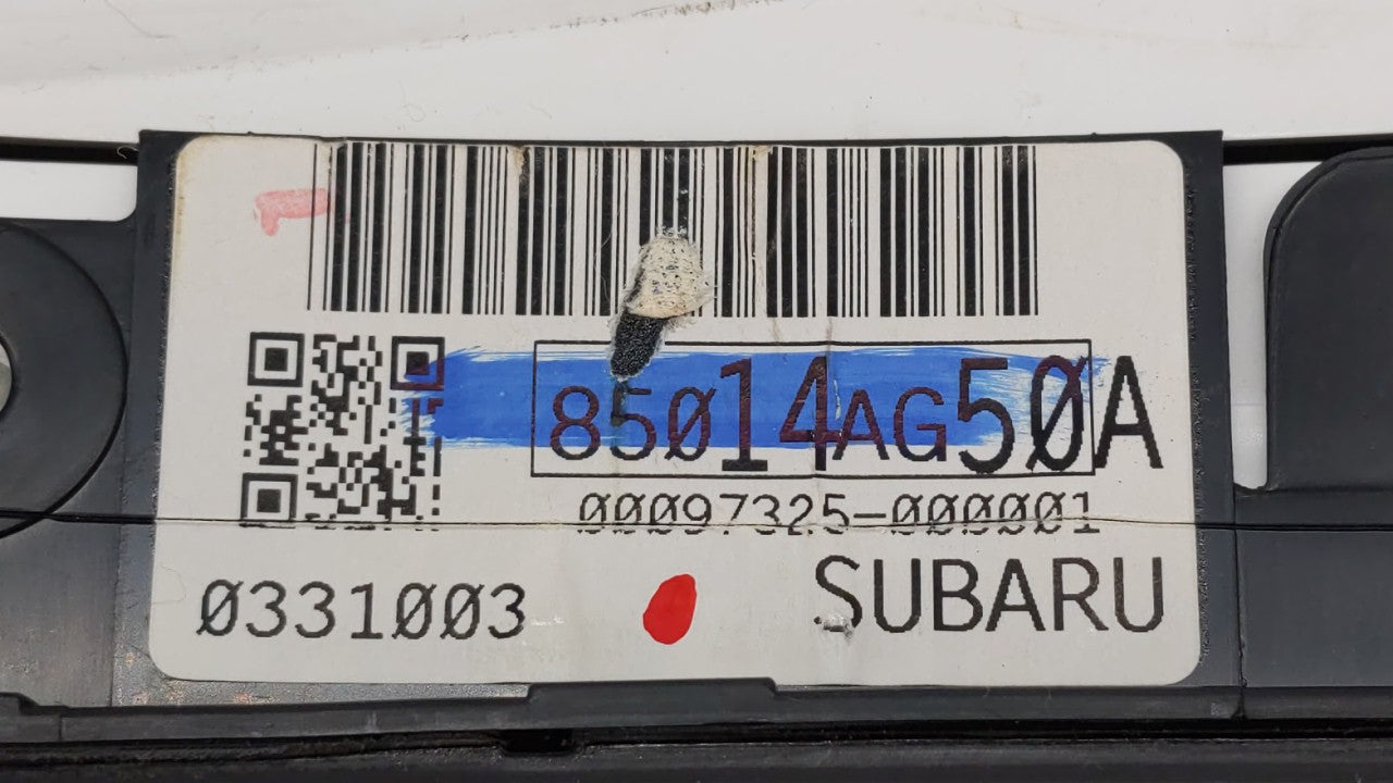 2008-2008 Subaru Legacy Speedometer Instrument Cluster Gauges 256006 - Oemusedautoparts1.com