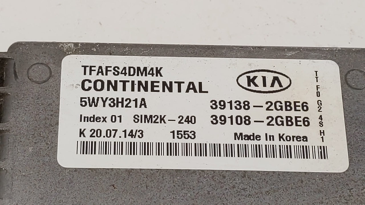 2014-2015 Kia Optima Engine Computer Ecu Pcm Ecm Pcu Oem 256351 - Oemusedautoparts1.com