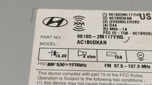 2013 Hyundai Genesis Radio AM FM Cd Player Receiver Replacement P/N:96180-2M117YHG Fits OEM Used Auto Parts - Oemusedautoparts1.com