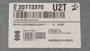 2008-2014 Cadillac Cts Radio AM FM Cd Player Receiver Replacement P/N:20773370 20953630 Fits 2008 2009 2010 2011 2012 2013 2014 OEM Used Auto Parts - Oemusedautoparts1.com