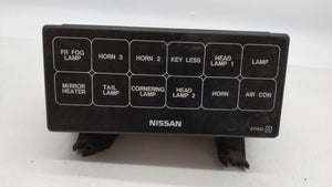 2000-2001 Nissan Maxima Fusebox Fuse Box Panel Relay Module Fits 2000 2001 2002 2003 2004 OEM Used Auto Parts