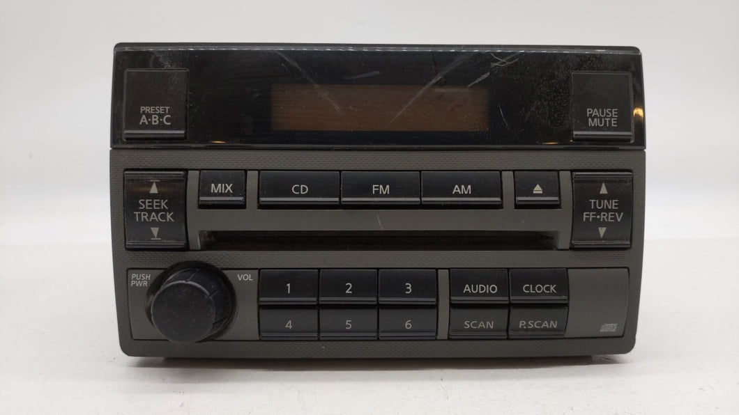 2005-2006 Nissan Altima Radio AM FM Cd Player Receiver Replacement P/N:28185 ZB001 28185 ZB00A Fits 2005 2006 OEM Used Auto Parts - Oemusedautoparts1.com