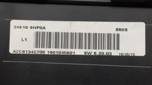 2015 Nissan Altima Instrument Cluster Speedometer Gauges P/N:24810 9HP0A B4 24810 9HP0A Fits OEM Used Auto Parts - Oemusedautoparts1.com