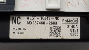 2010 Ford Fusion Instrument Cluster Speedometer Gauges P/N:AE5T-10849-NC Fits OEM Used Auto Parts - Oemusedautoparts1.com
