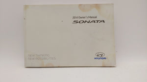 2014 Hyundai Sonata Owners Manual Book Guide OEM Used Auto Parts