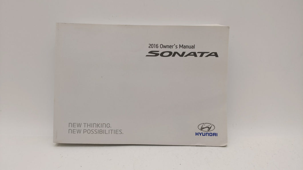 2016 Hyundai Sonata Owners Manual Book Guide OEM Used Auto Parts