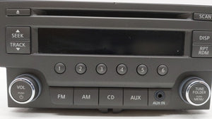 2013-2014 Nissan Sentra Radio AM FM Cd Player Receiver Replacement P/N:28185-3RA2A 28185-3RA2B Fits 2013 2014 OEM Used Auto Parts - Oemusedautoparts1.com