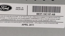 2010-2012 Ford Fusion Radio AM FM Cd Player Receiver Replacement P/N:BE5T-19C157-AB BE5T-19C157-AA Fits 2010 2011 2012 OEM Used Auto Parts - Oemusedautoparts1.com