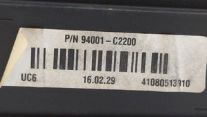 2016-2017 Hyundai Sonata Instrument Cluster Speedometer Gauges P/N:94001-C2201 94001-C2200 Fits 2016 2017 OEM Used Auto Parts - Oemusedautoparts1.com