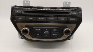 2013-2015 Hyundai Genesis Radio AM FM Cd Player Receiver Replacement P/N:96560-2M770YHG 965602M770YHG Fits 2013 2014 2015 OEM Used Auto Parts - Oemusedautoparts1.com