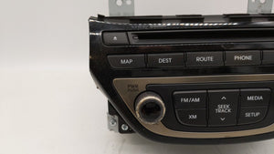 2013-2015 Hyundai Genesis Radio AM FM Cd Player Receiver Replacement P/N:96560-2M770YHG 965602M770YHG Fits 2013 2014 2015 OEM Used Auto Parts - Oemusedautoparts1.com