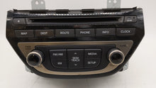 2013-2015 Hyundai Genesis Radio AM FM Cd Player Receiver Replacement P/N:96560-2M770YHG 965602M770YHG Fits 2013 2014 2015 OEM Used Auto Parts - Oemusedautoparts1.com