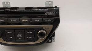 2013-2015 Hyundai Genesis Radio AM FM Cd Player Receiver Replacement P/N:96560-2M770YHG 965602M770YHG Fits 2013 2014 2015 OEM Used Auto Parts - Oemusedautoparts1.com