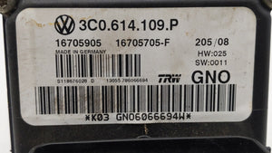 2009-2010 Volkswagen Passat ABS Pump Control Module Replacement P/N:3C0614109T 3C0.614.109.T Fits 2009 2010 OEM Used Auto Parts - Oemusedautoparts1.com