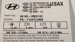 2011 Hyundai Sonata Radio AM FM Cd Player Receiver Replacement P/N:96180-3Q0014X 96560-4R7004X Fits OEM Used Auto Parts - Oemusedautoparts1.com