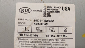 2012-2015 Kia Rio Radio AM FM Cd Player Receiver Replacement P/N:96170-1W950CA 96170-1W900CA Fits 2012 2013 2014 2015 OEM Used Auto Parts - Oemusedautoparts1.com