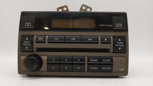 2005-2006 Nissan Altima Radio AM FM Cd Player Receiver Replacement P/N:28185 ZB10A 28185 ZB001 Fits 2005 2006 OEM Used Auto Parts - Oemusedautoparts1.com