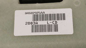 2011-2014 Chrysler 200 Master Power Window Switch Replacement Driver Side Left P/N:04602743AA Fits OEM Used Auto Parts - Oemusedautoparts1.com