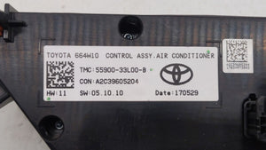 2018 Toyota Camry Climate Control Module Temperature AC/Heater Replacement P/N:55900-33L00-B Fits OEM Used Auto Parts - Oemusedautoparts1.com