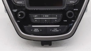 2014-2016 Hyundai Elantra Radio AM FM Cd Player Receiver Replacement P/N:961703X156GU 96170-3X156GU Fits 2014 2015 2016 OEM Used Auto Parts - Oemusedautoparts1.com