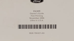 2008 Ford Escape Owners Manual Book Guide OEM Used Auto Parts